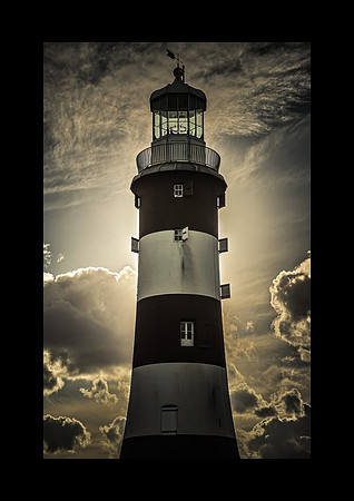 Smeaton's Tower Original with Black Border
